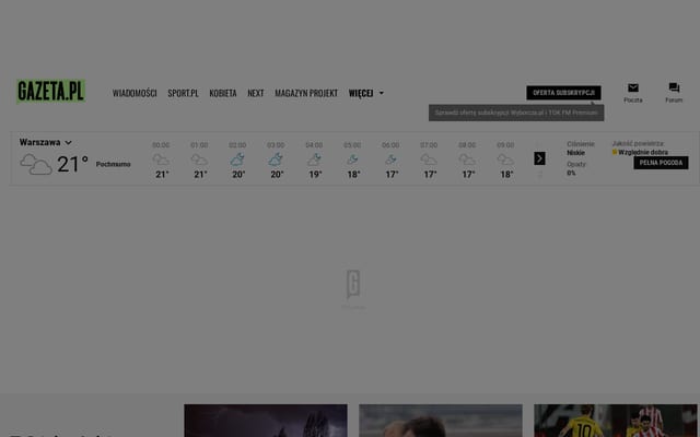 Screenshot of gazeta.pl