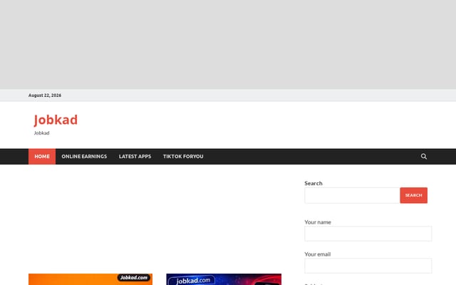 Screenshot of jobkad.com