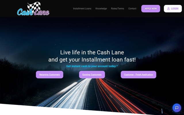 Screenshot of cashlane.net