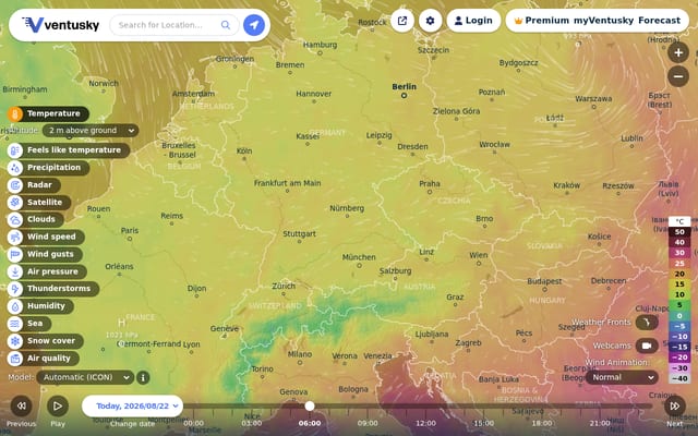 Screenshot of ventusky.com