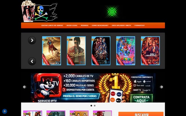 Screenshot of peliculasgd.net