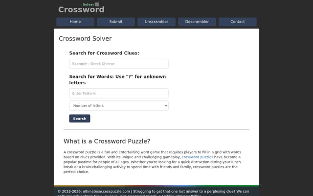 Screenshot of ultimatesuccesspuzzle.com