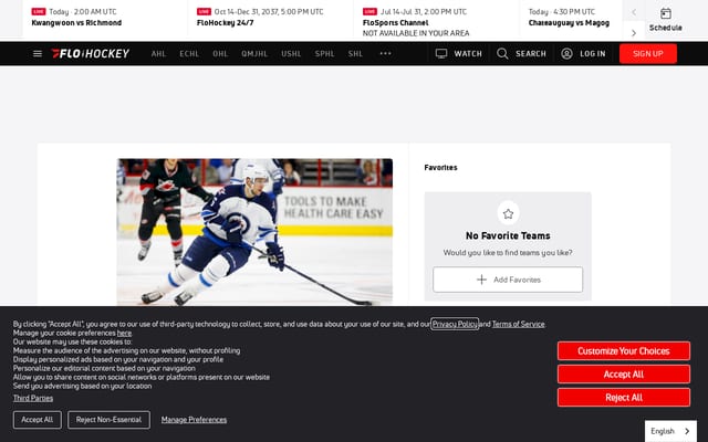 Screenshot of flohockey.tv