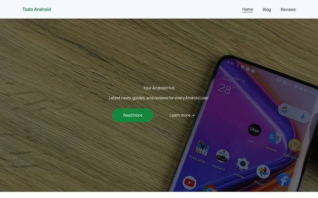 Screenshot of todoandroid.live