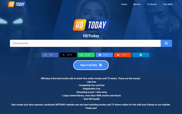 Screenshot of hdtoday.sc