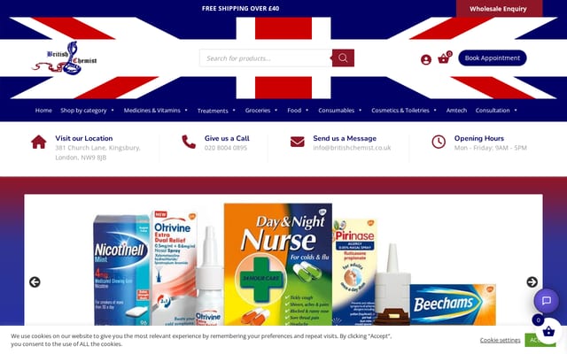 Screenshot of britishchemist.co.uk