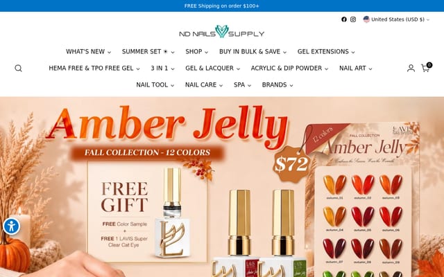 Screenshot of ndnailsupply.com