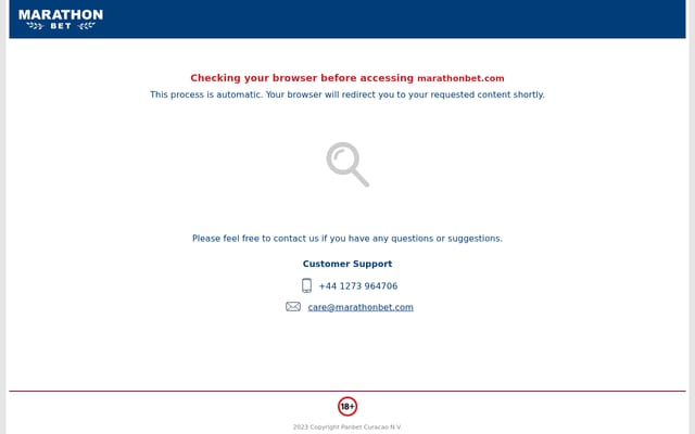 Screenshot of marathonbet.com