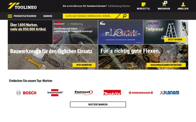 Screenshot of toolineo.de