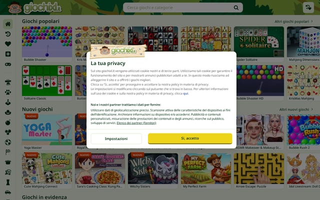 Screenshot of giochixl.it