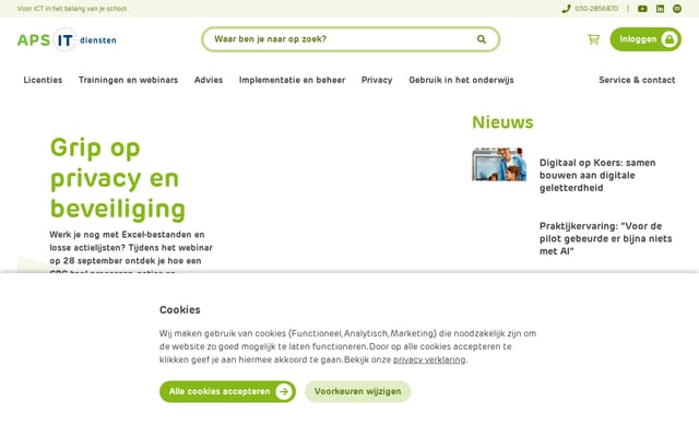 Screenshot of schoolspot.nl