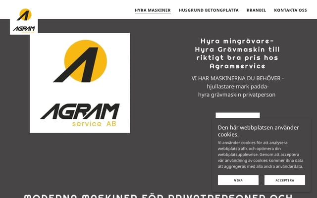 Screenshot of agramservice.se
