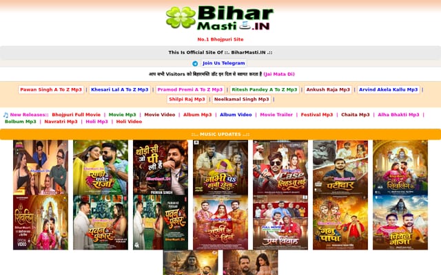 Screenshot of biharmasti.in