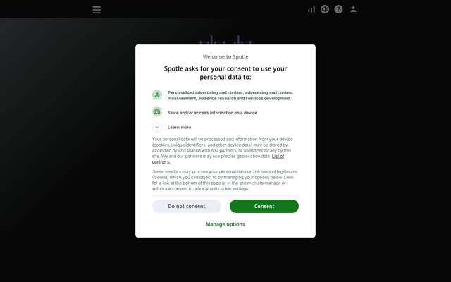 Screenshot of spotle.io