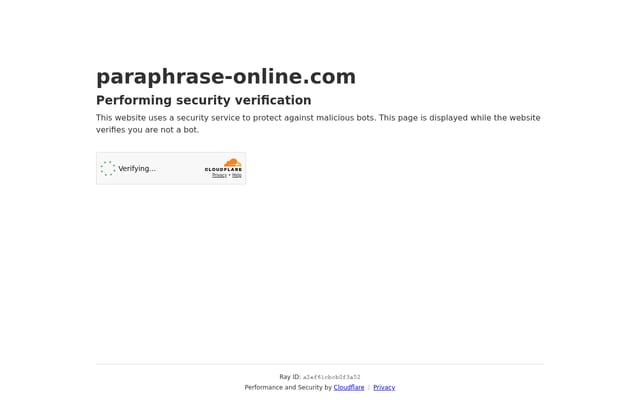 Screenshot of paraphrase-online.com
