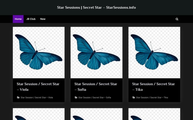 Screenshot of starsessions.info