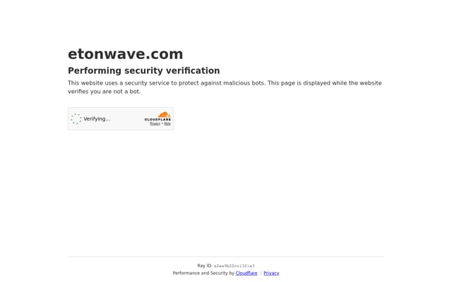Screenshot of etonwave.com