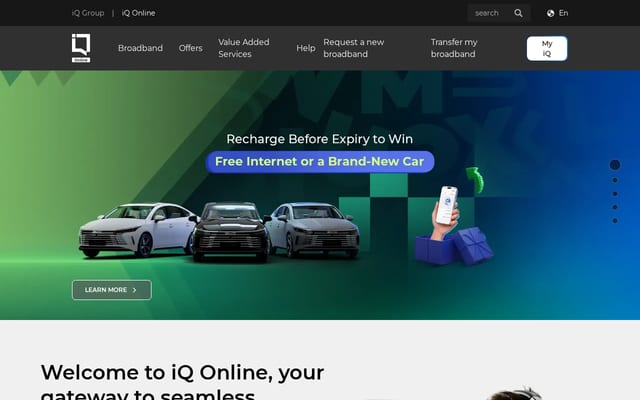 Screenshot of iqonline.com