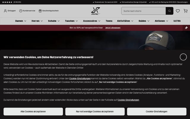 Screenshot of revolutionrace.de