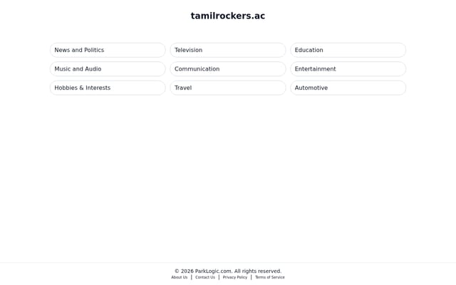 Screenshot of tamilrockers.ac