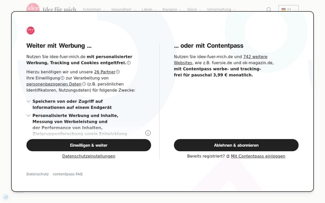 Screenshot of idee-fuer-mich.de