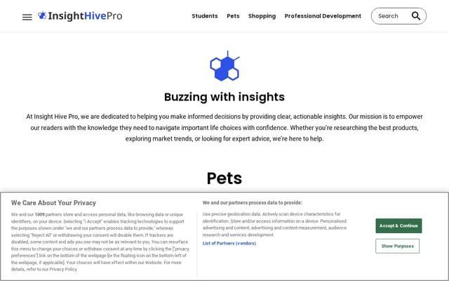 Screenshot of insighthivepro.com
