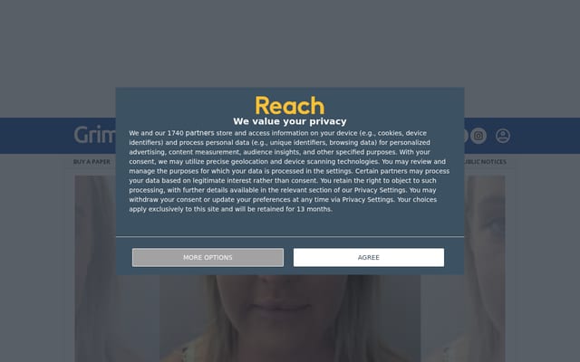 Screenshot of thisisgrimsby.co.uk