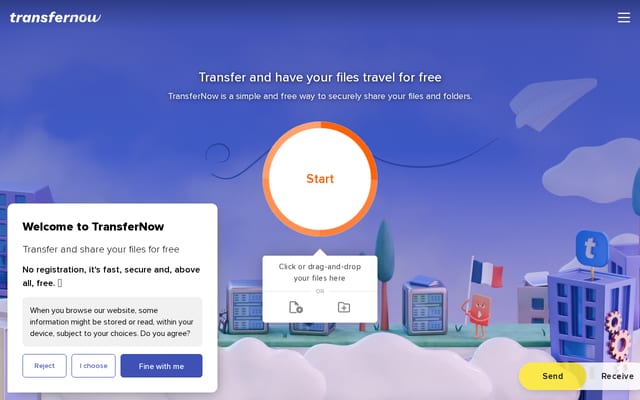 Screenshot of transfernow.net