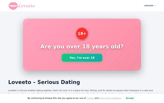 Screenshot of loveeto.net