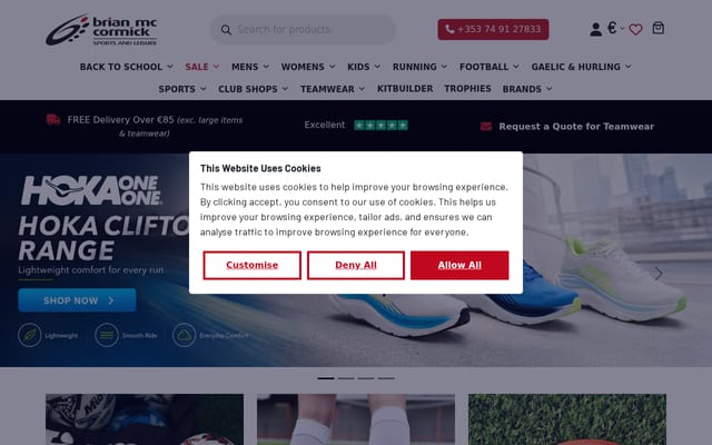 Screenshot of bmcsports.ie