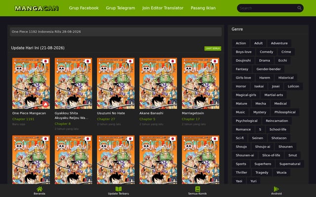 Screenshot of mangacanblog.com