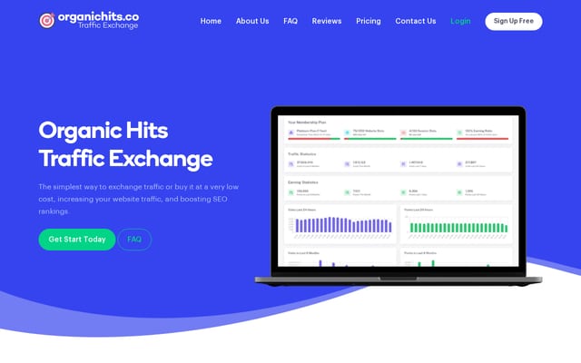 Screenshot of organichits.co