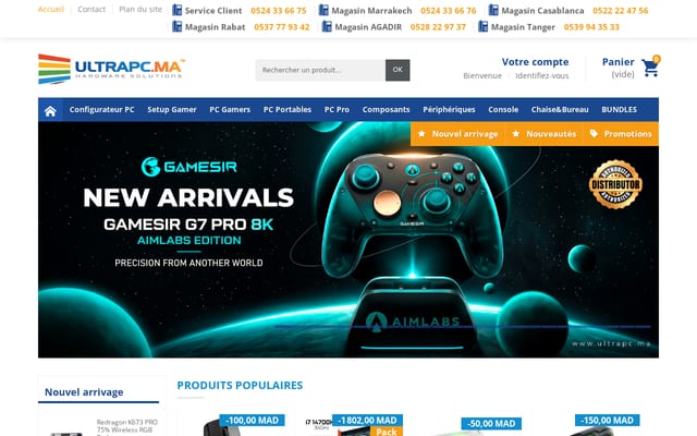 Screenshot of ultrapc.ma