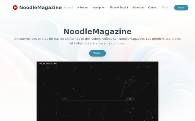 Screenshot of noodlemagazine-france.com