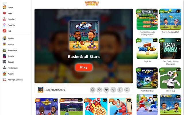 Screenshot of basketball-stars.co