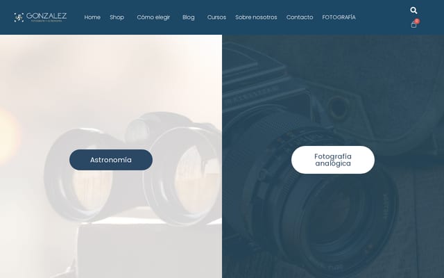 Screenshot of fotoastrogonzalez.com