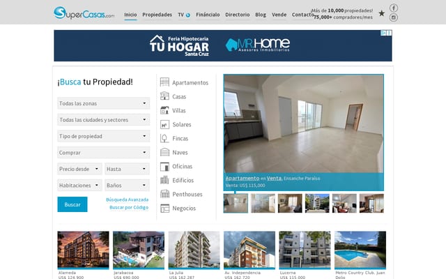 Screenshot of supercasas.com.do