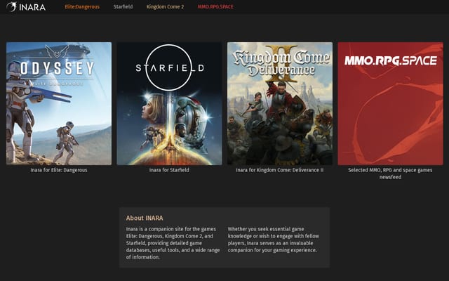 Screenshot of inara.cz