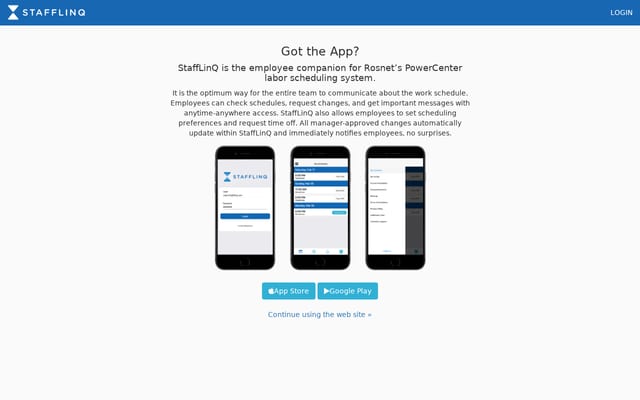 Screenshot of stafflinq.com