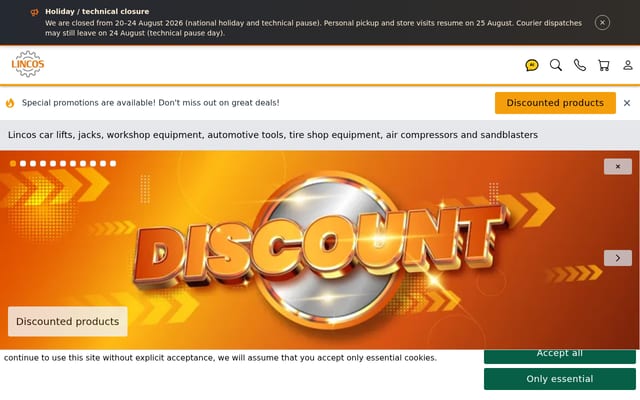 Screenshot of lincos.shop