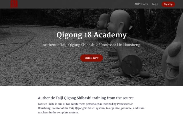 Screenshot of qigong18.online