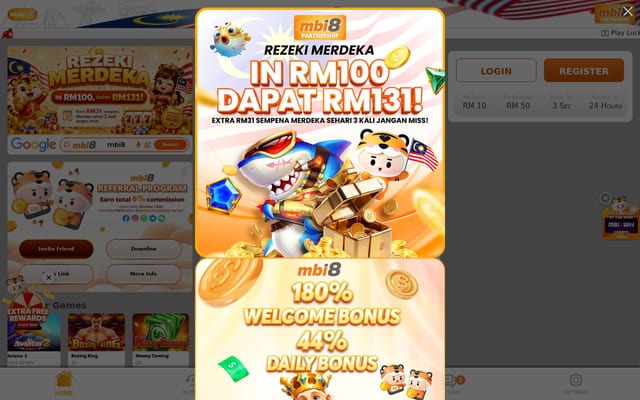 Screenshot of mbigaming.net