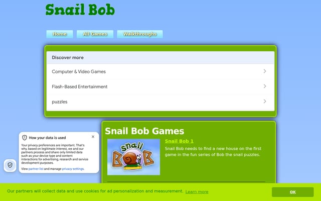 Screenshot of bobsnail.com