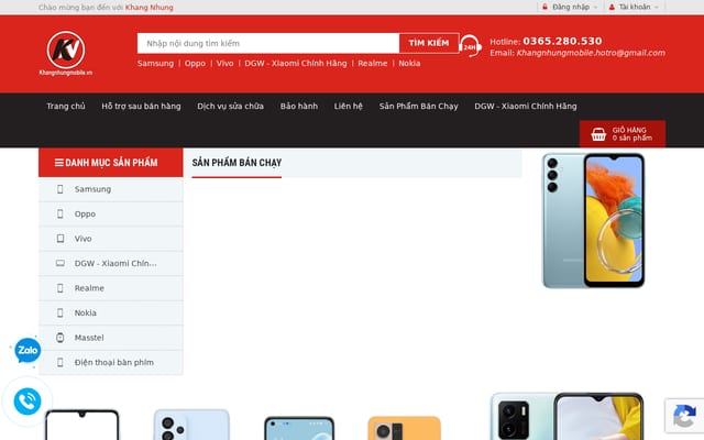 Screenshot of khangnhungmobile.vn