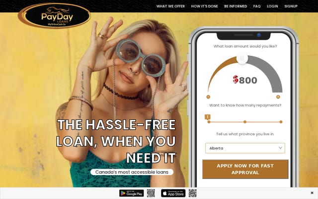 Screenshot of myonlinecash.ca