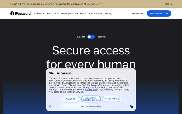 Screenshot of ipassword.com