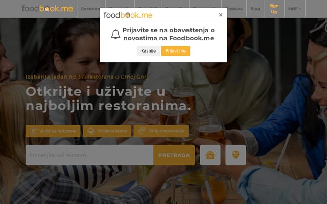 Screenshot of foodbook.me