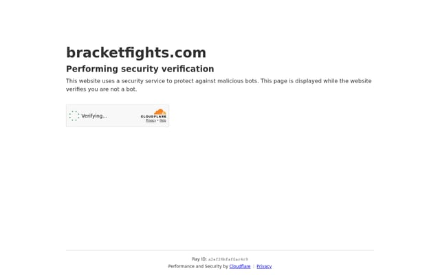 Screenshot of bracketfights.com