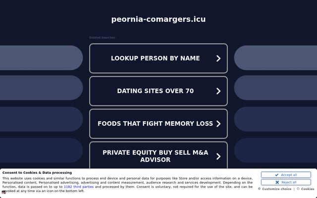 Screenshot of peornia-comargers.icu