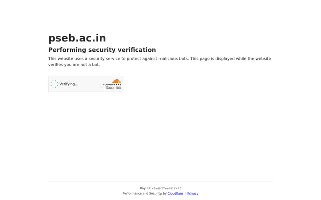 Screenshot of pseb.ac.in